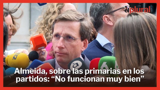 Almeida se muestra escéptico con las primarias en su partido: No suelen funcionar muy bien