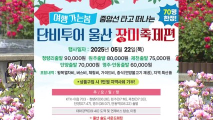 [울산] 기차 타고 울산 장미 축제 관람...22일 여행상품 운영 / YTN