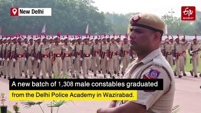 1,308 Constables Pass Out of Delhi Police Academy