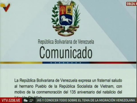 Comunicado I Venezuela saludó al pueblo de Vietnam por el aniversario 135 del líder Ho Chi Minh