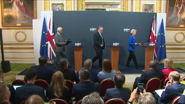 UK PM STARMER CELEBRATES 'NEW ERA' WITH EU AFTER BREXIT TRADE AND DEFENCE DEAL