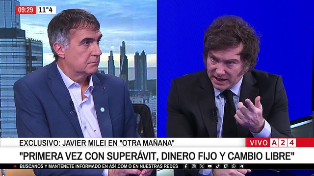 📢 EXCLUSIVO A24 | HABLA JAVIER MILEI: LOS QUE TIENEN DÓLARES NO SON DELINCUENTES