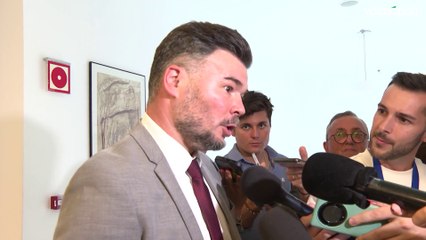 Rufián critica la postura de España: "Estaría muchísimo mejor que dejara de comerciar con Israel"