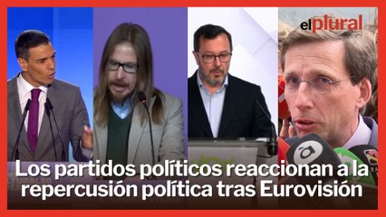 Los partidos políticos reaccionan a la repercusión política del festival de Eurovisión