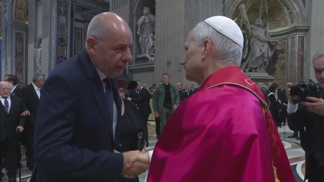 Pope Leo XIV shocks by breaking protocol to personally greet 84-year-old Irish President
