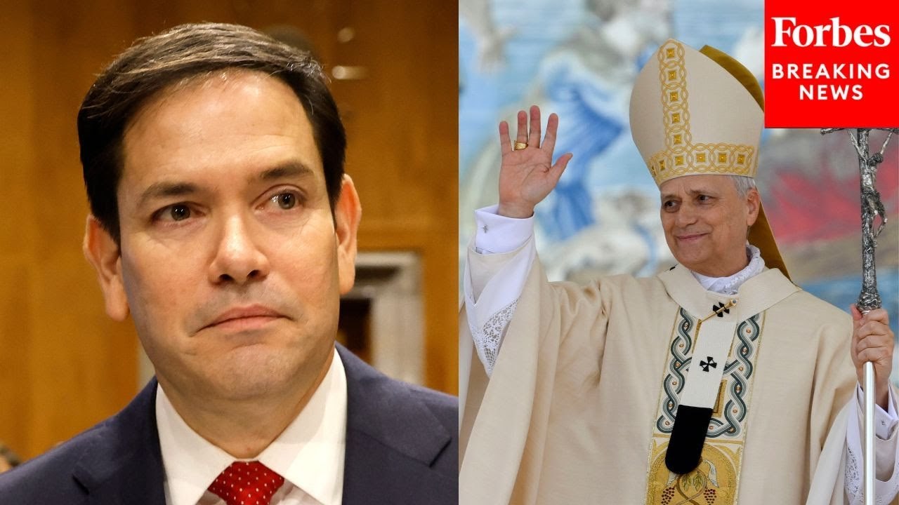 Secrertary Marco Rubio Departs Rome After Attending Pope Leo XIV's Inaugural Mass At The Vatican