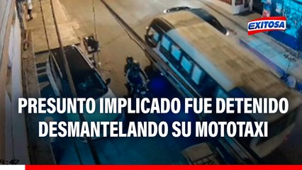 Menor asesinado en Independencia: Presunto implicado fue detenido desarmando su mototaxi, según la PNP