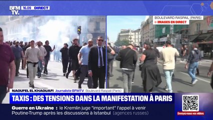 Colère des taxis: les tensions montent dans la manifestation à Paris