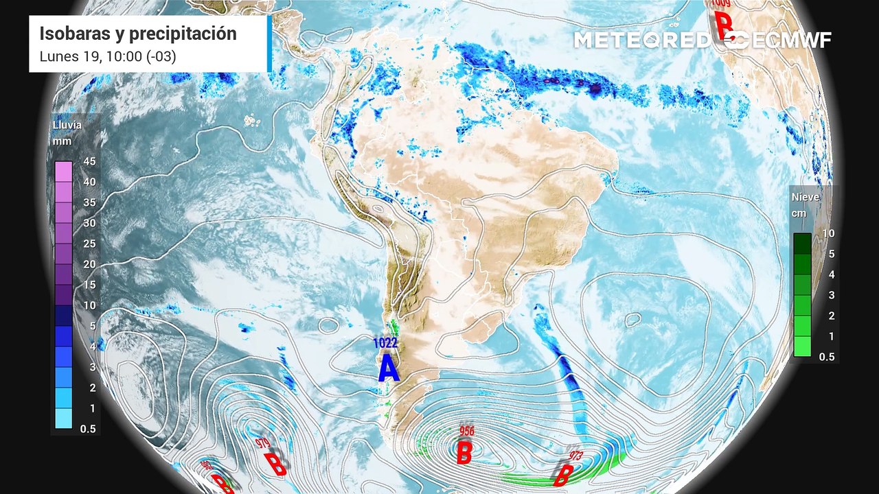 Semana de frío en Argentina, con nuevas lluvias y tormentas en el horizonte sobre Buenos Aires y el Litoral