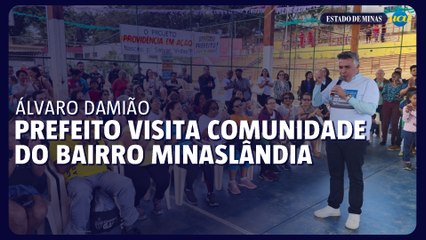 Prefeito Álvaro Damião visita comunidade do bairro Minaslândia pela primeira vez