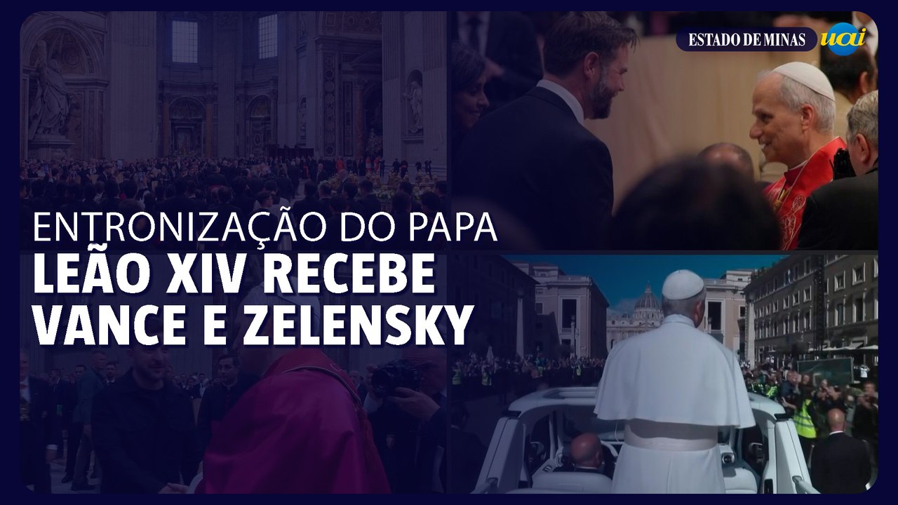 Leão XIV recebe Vance e Zelensky após entronização; Chiclayo, no Peru, celebra novo papa