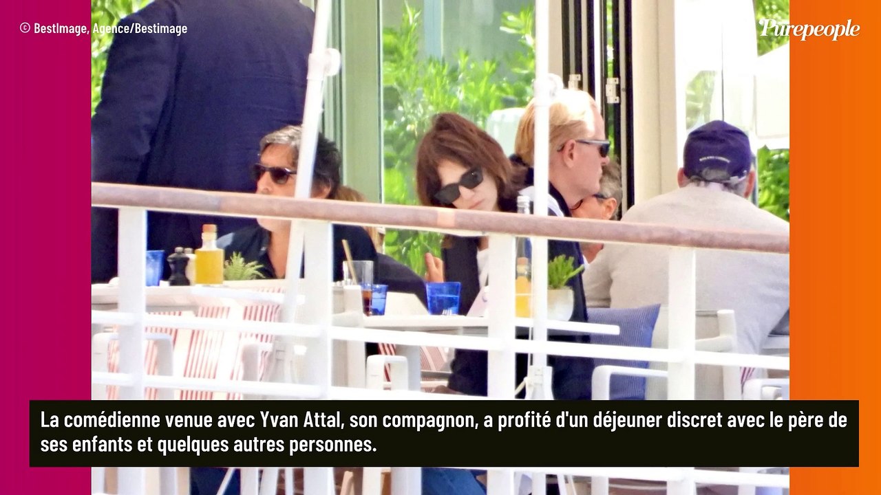 Charlotte Gainsbourg est sur tous les fronts ! Déjeuner discret avec son amoureux Yvan Attal et dîner haut perché en marge du Festival de Cannes