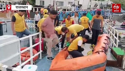 उदयपुर की फतहसागर झील में नाव पलटने से बची, दो सैकंड और लगती तो डूब जाते 35 पर्यटक