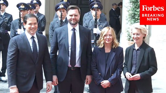 VP JD Vance, Sec. Marco Rubio Meet With Italian PM Meloni And EU President Ursula von der Leyen