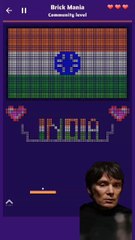 A beautiful indian flag designed in brickmania india barabaraberebere