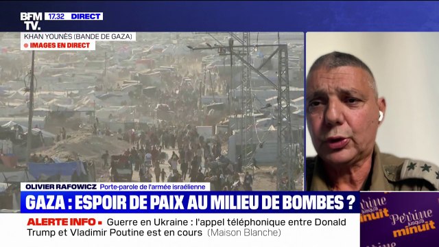 Contrôle de Gaza par Israël: Olivier Rafowicz, porte-parole de l'armée israélienne, indique qu'il n'y aura pas de déplacement forcé pour la population palestinienne