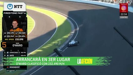 Patricio O’Ward arrancará en la primera fila de las 500 Millas de Indianápolis