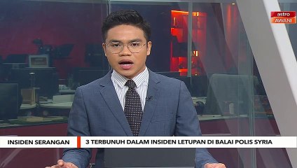 3 terbunuh dalam insiden letupan di balai polis Syria