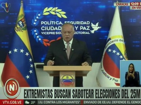 Vpdte. Sec. Cabello: Hemos capturado grupos con información de los jefes de UBCH y jefes de calle