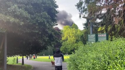 Bruxelles : incendie dans le parc Josaphat, partiellement évacué