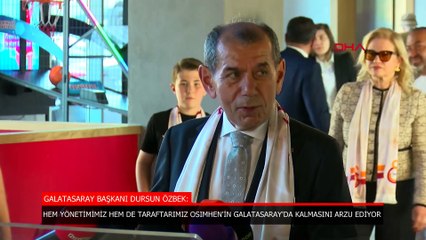 Dursun Özbek: Taraftarlarımız Osimhen'e Büyük Sevgi Duyuyor ⚽