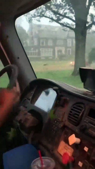 Severe tornado weather in St. Louis, Missouri