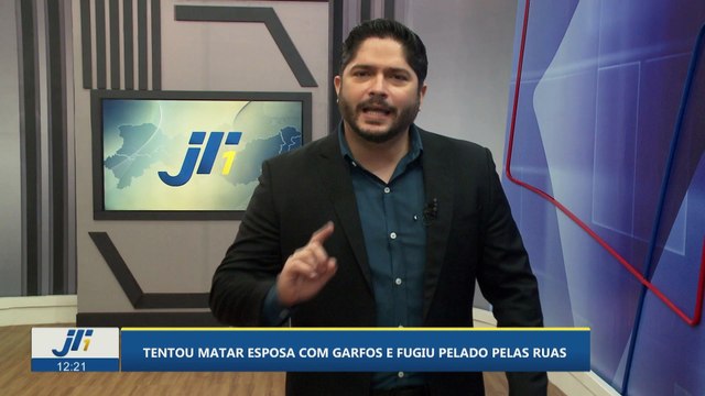 Tentou matar esposa com garfos e fugiu pelado pelas ruas