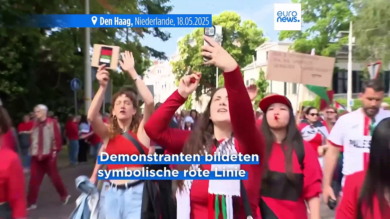 Zehntausende in Den Haag fordern Maßnahmen gegen den Gaza-Krieg