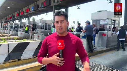 Maestros de la CNTE toman caseta Tepotzotlán de la México-Querétaro