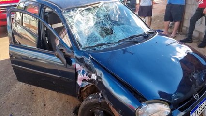 Motociclista é socorrido em estado grave após forte acidente no Tarumã