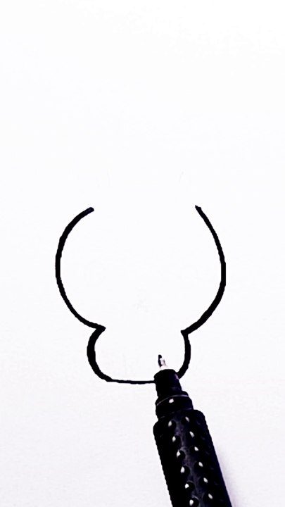 Easy bunny drawing