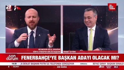 Bilal Erdoğan'dan Fenerbahçe başkanlığıyla ilgili soruya cevap