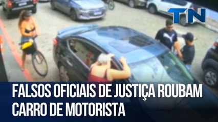 Falsos Oficiais de Justiça roubam carro de motorista na rua 🚓