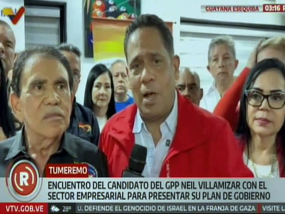 Candidato Neil Villamizar sostuvo encuentro con el sector empresarial de la Guayana Esequiba