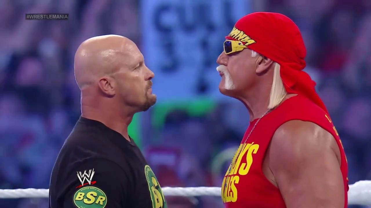 WWE legends superstar Hulk Hogan and stone cold Steve Austin
