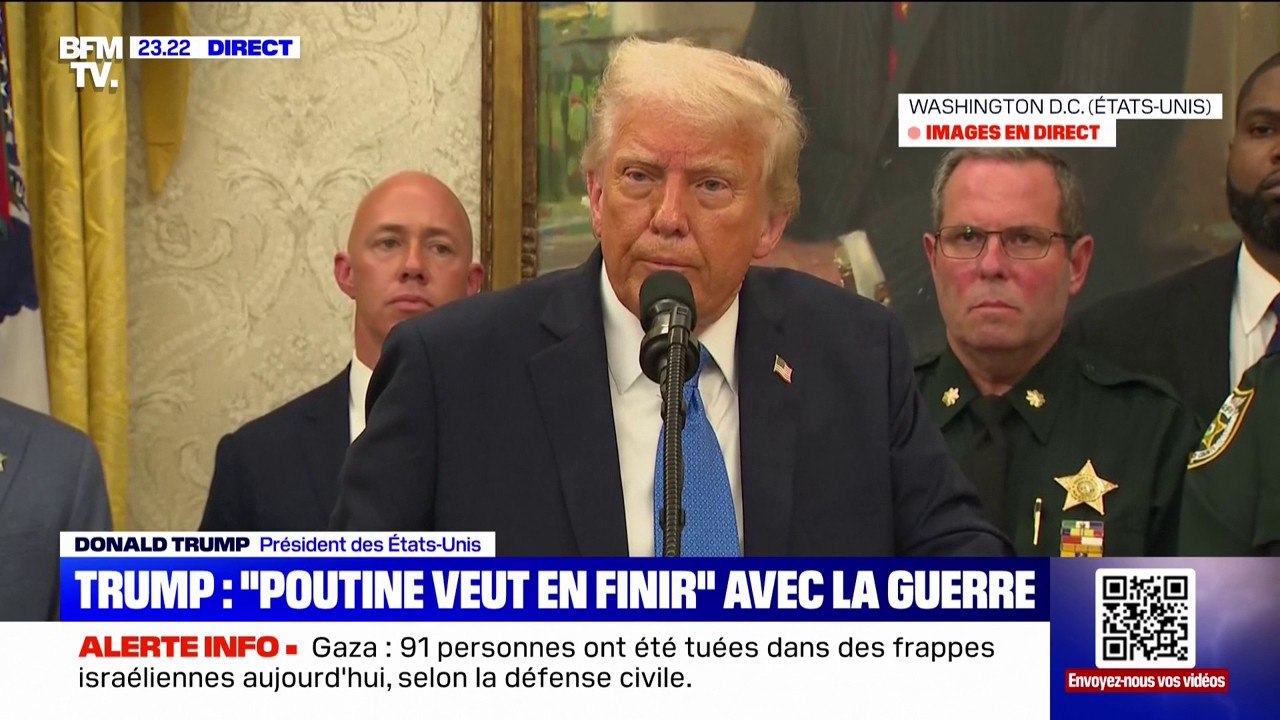 Ukraine: "Je pense que Vladimir Poutine veut mettre un terme" à cette guerre, indique Donald Trump