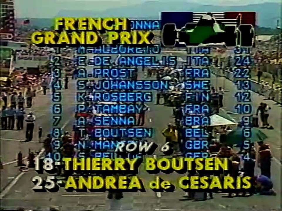 F1 1985 - Grand Prix of France
