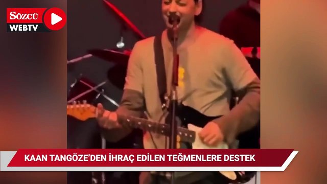 Duman'ın solisti Kaan Tangöze'den ihraç edilen teğmenlere destek