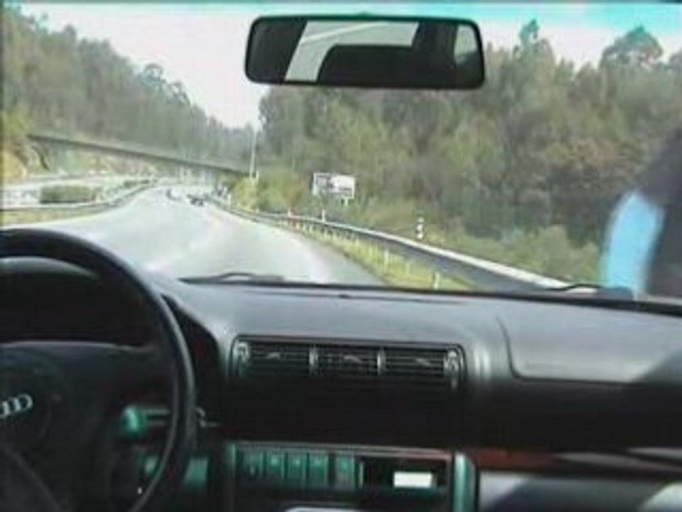 Dérapage sur une flac d'huile a 150 kmh
