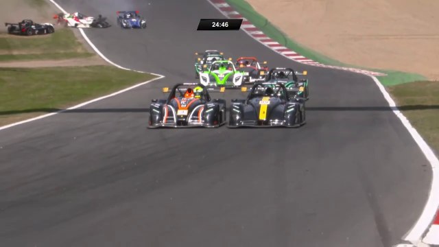Radical Cup UK 2025 Brands Hatch Race 1 Start Big Crash