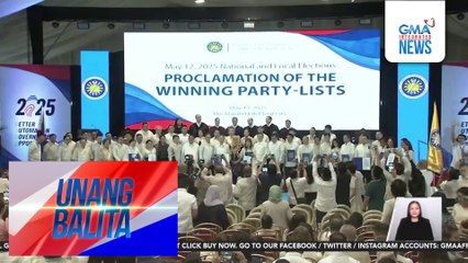 52 nanalong party-list groups, ipinroklama na | Unang Balita