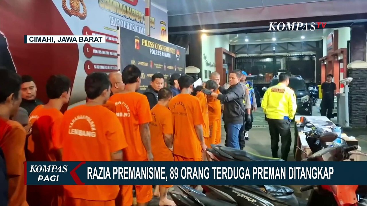 Polisi Razia Preman di Cimahi: 9 Orang Jadi Ter...