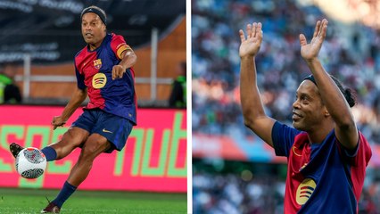 Ronaldinho mantiene la clase intacta luego de dar una tremenda exhibición en partido de leyendas