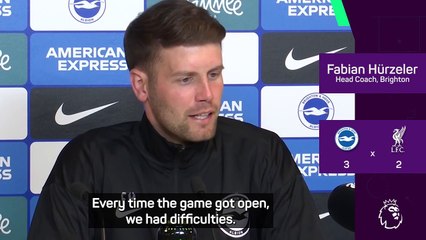 Hurzeler reacts to 'basketball-like' win over Liverpool