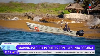 La Marina asegura 45 paquetes con presunta cocaína en Playa del Carmen
