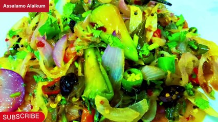 میرےخیال میں ایک بارکھالی یہ ریسیپی توفرمائش پربارباربنائیں گےPyaz Hari Mirchi Sabzi ki New Recipe