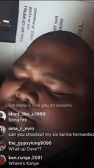Dave Blunts plays new Kanye on IG live