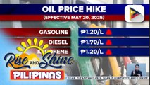 Higit P1 taas-presyo sa produktong petrolyo, epektibo ngayong araw