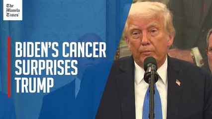 Trump surprised public wasn't notified 'long ago' about Biden's cancer diagnosis