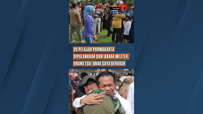 39 Pelajar Purwakarta Dipulangkan dari Barak Militer, Orang Tua Anak Saya Berubah